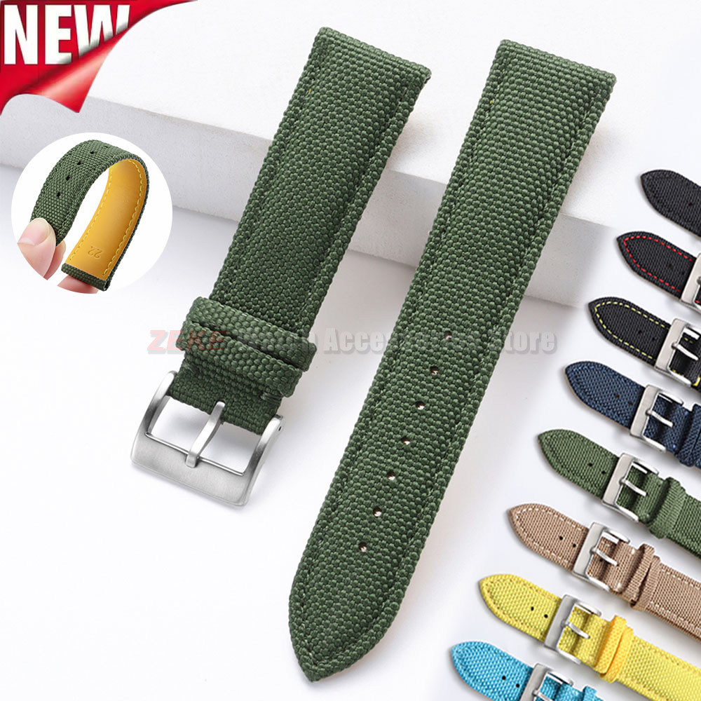 Leather Strap Quick Release - 방수 세일클로스 시계줄 나일론 가죽 시계줄