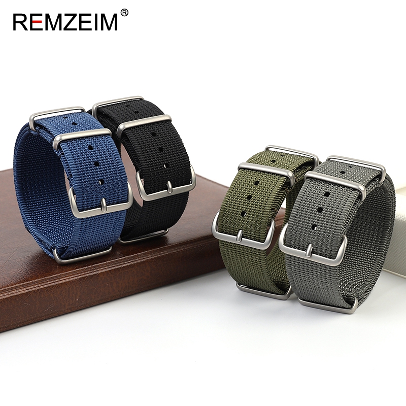 새로운 늑골이있는 나일론 시계 스트랩 18mm 20mm - Nato Strap Nylon 리뷰 및 가격