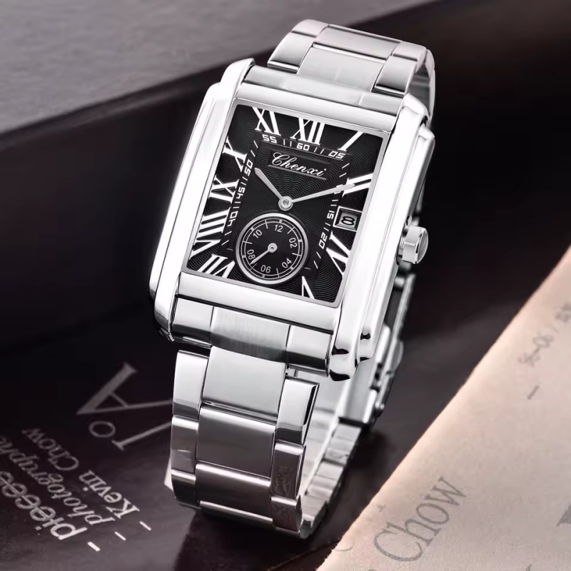 CHENXI 8216 쿼츠 시계 패션 심플 비즈니스 심 - Cartier Watch Santos 리뷰 및 가격