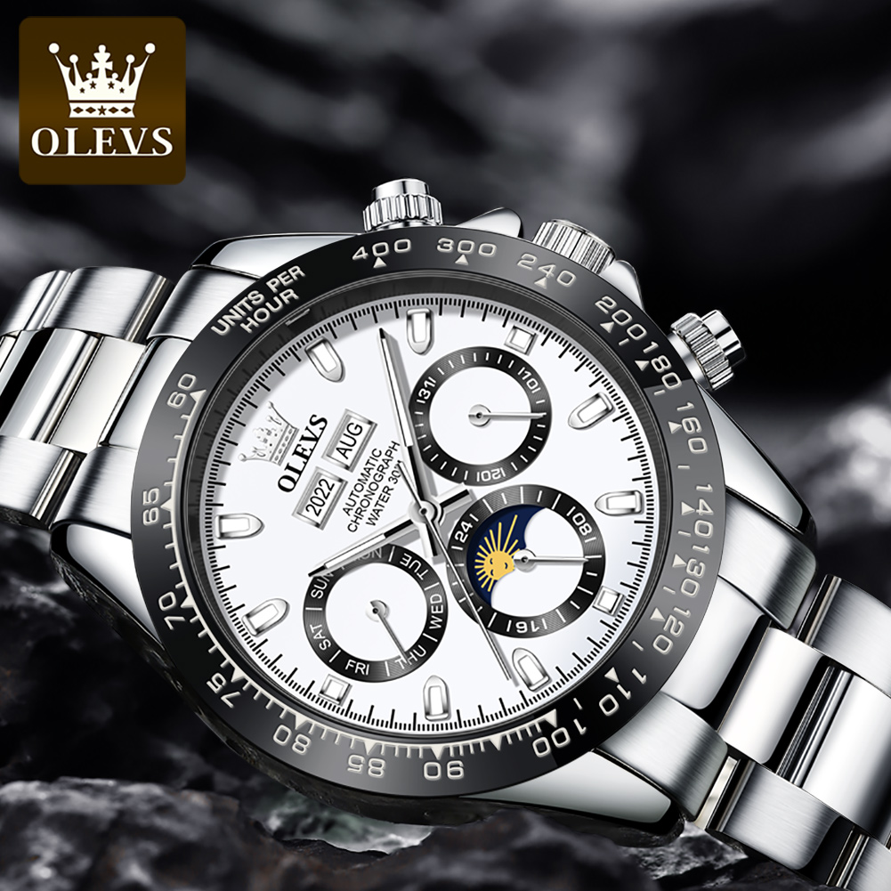 OLEVS 6654 럭셔리 남성용 시계 크로노 그래프  - Cartier Watch Tank 리뷰 및 가격