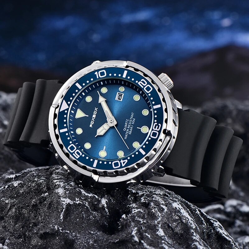 남성용 2024 캐주얼 시계, 럭셔리 실리콘 스포츠 시 - Citizen Watch Tsuyosa 리뷰 및 가격