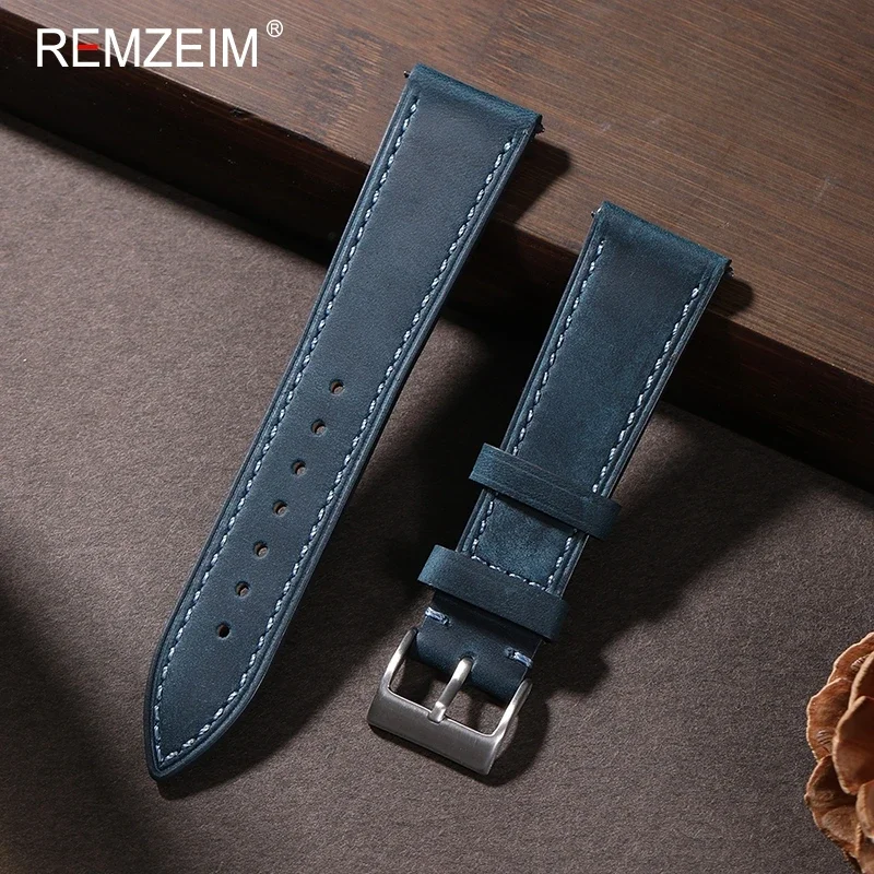 크레이지 호스 퀵릴리즈 가죽 시계 스트랩, 부드러운 레 - Leather Strap Quick Release 리뷰 및 가격
