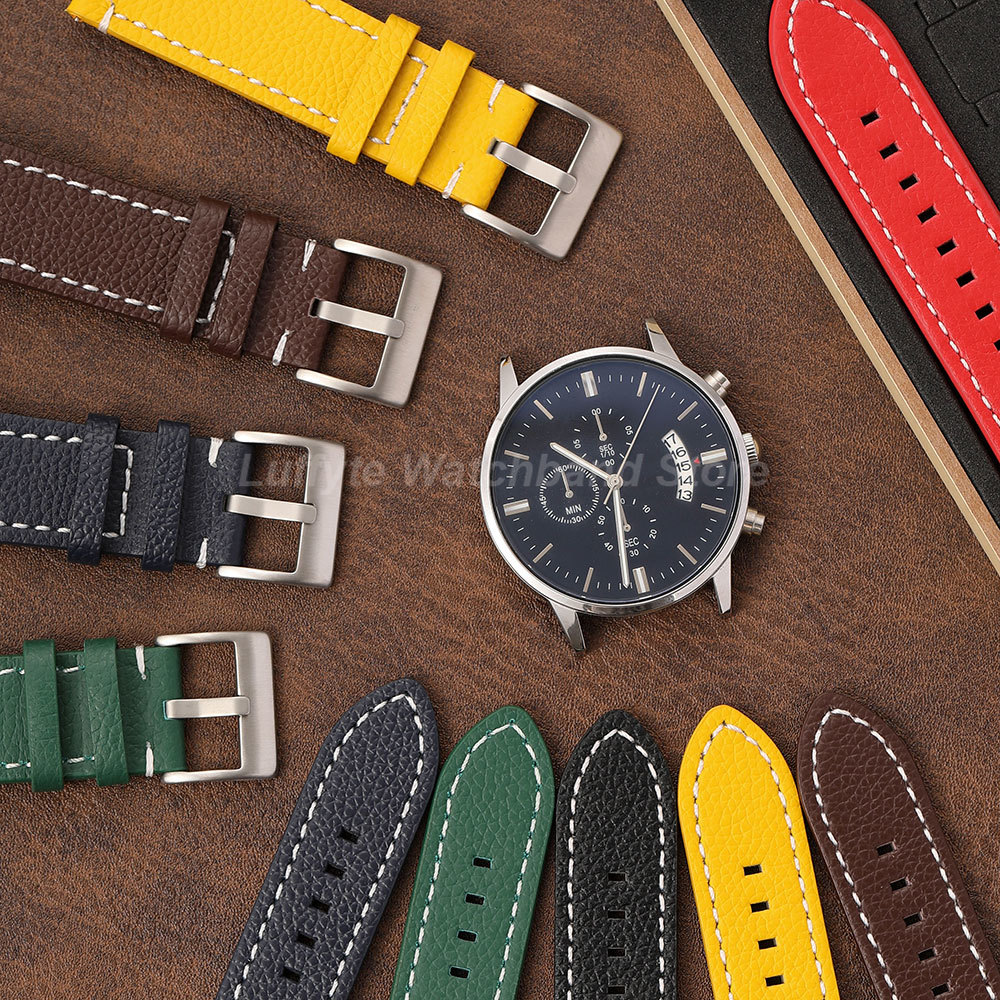 양면 리치 텍스처 스트랩 18 20 22 24mm 퀵  - Leather Strap Quick Release 리뷰 및 가격