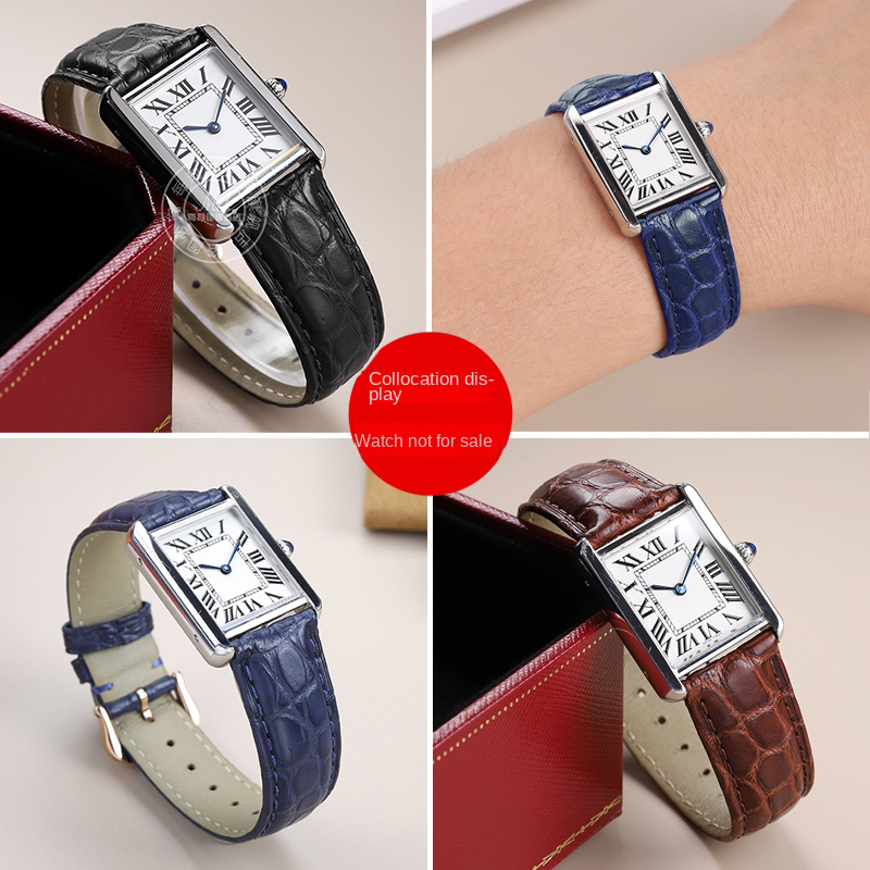 Cartier 악어 가죽 팔찌 정품 악어 스트랩, Ro - Cartier Watch Santos 리뷰 및 가격