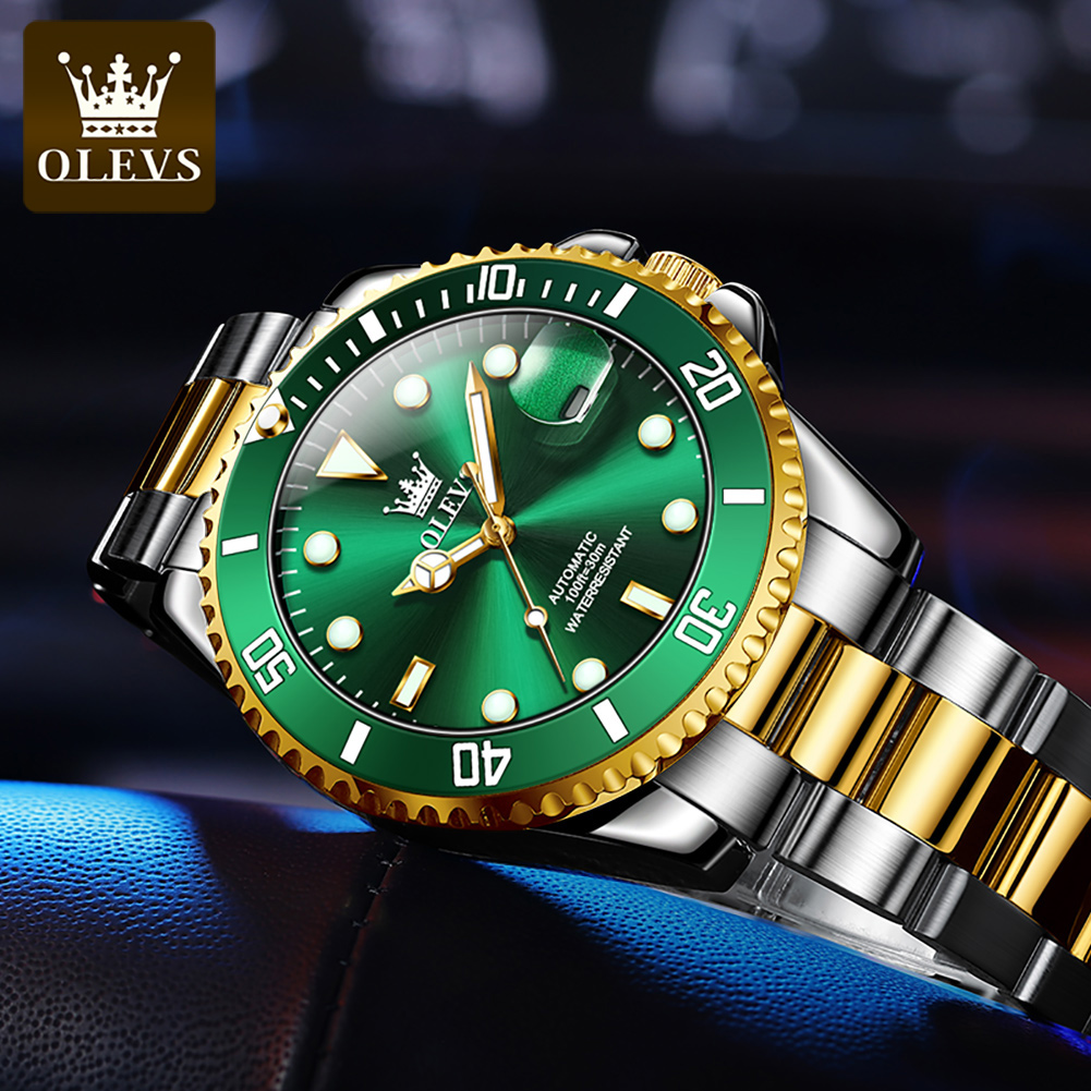 OLEVS 6650 남자 시계 클래식 원래 자동 기계식 - Cartier Watch Tank 리뷰 및 가격