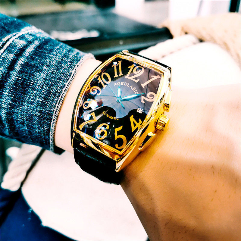고급스러운 남성용 기계식 시계, 배럴형 스켈레톤 가죽  - Cartier Watch Tank 리뷰 및 가격
