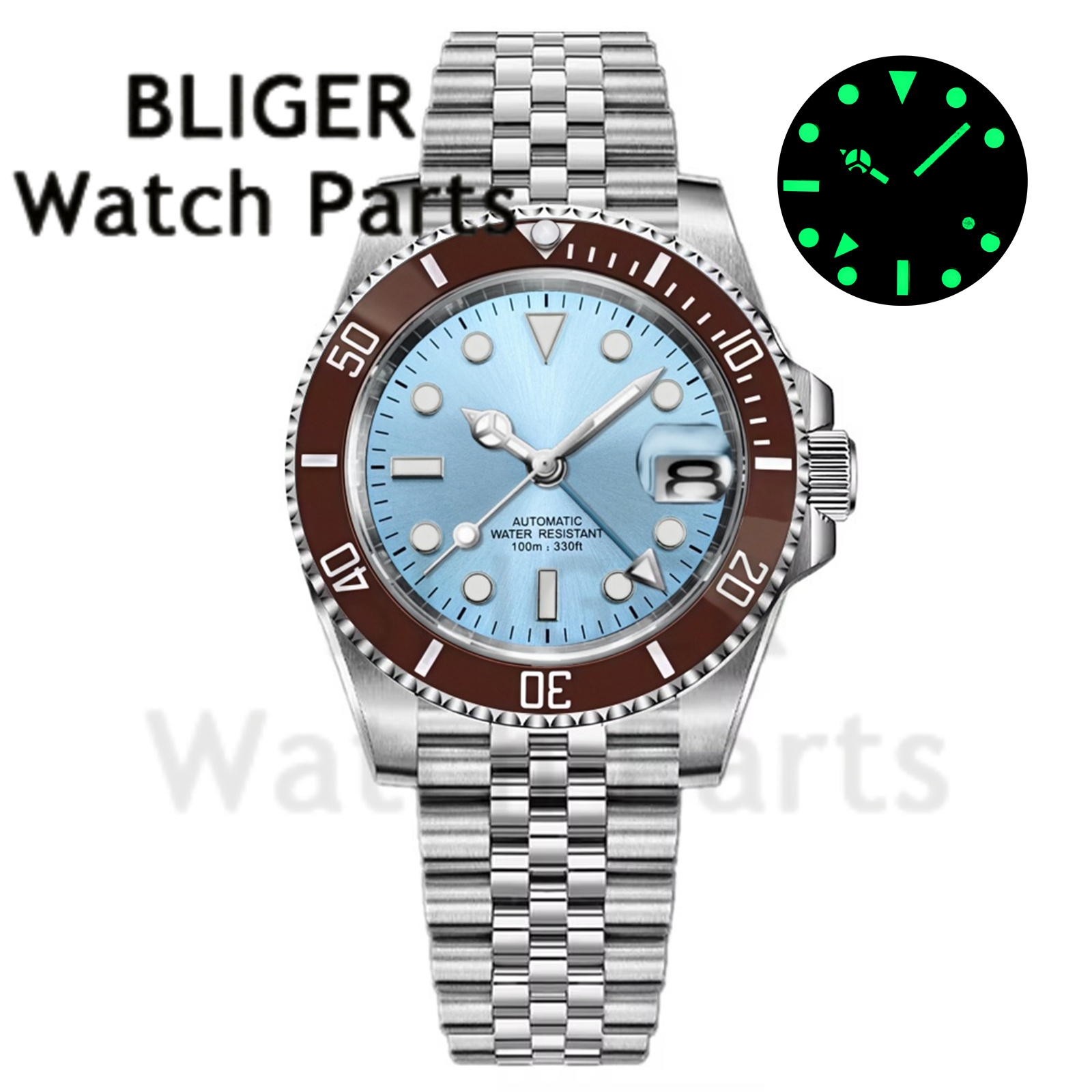 커스텀 패션 GMT 40mm 남성용 NH34 기계식 손 - Stainless Bracelet Diver 리뷰 및 가격